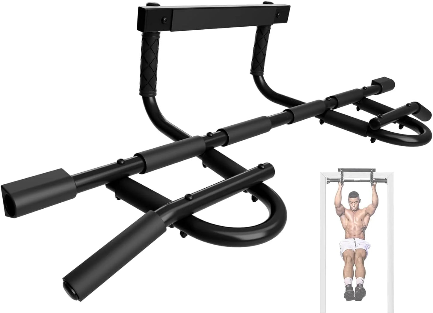 Professional Heavy Duty Doorway Pull-Up Bar with Solid Construction and Multiple Grip Options