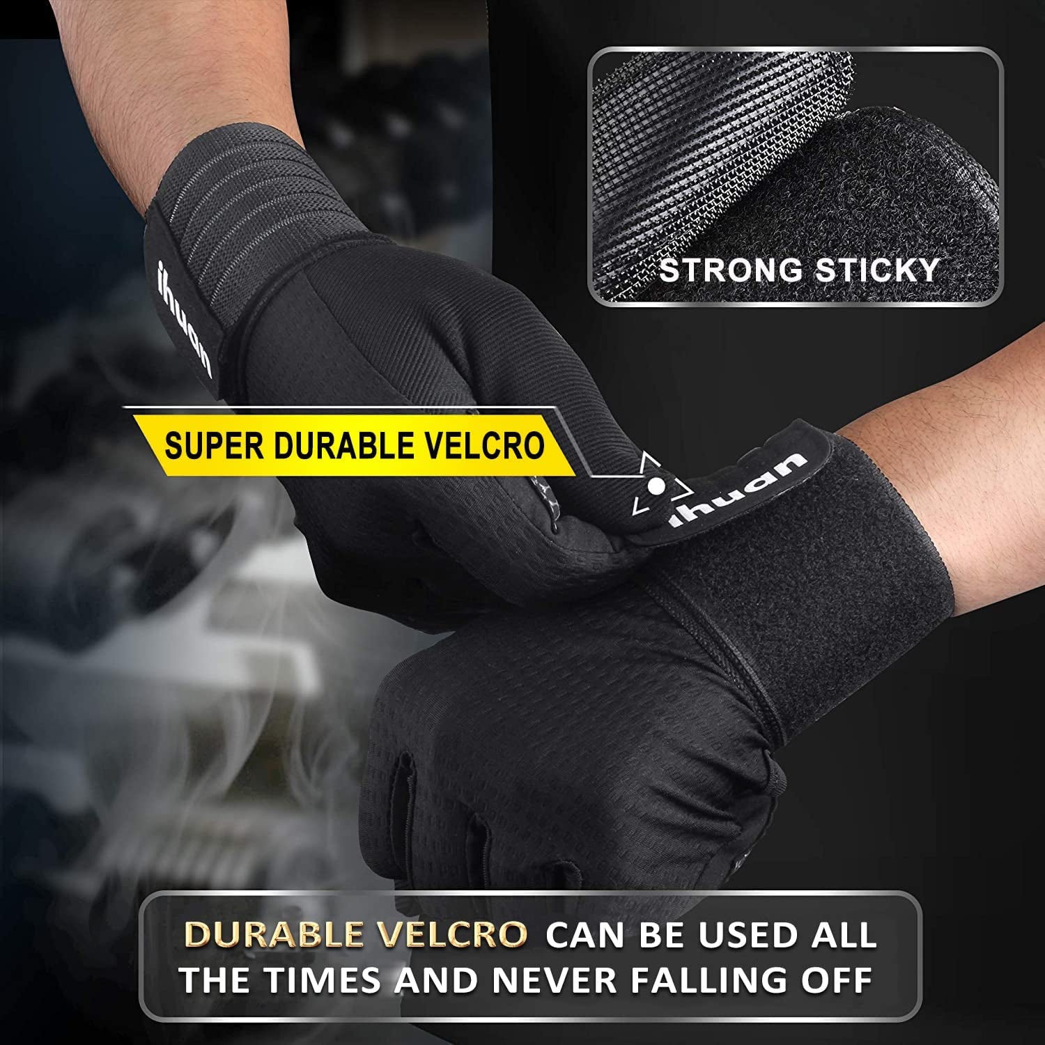 Workout Gloves for Men Full-Finger: Weight Lifting Gloves for Men, Gym Lifting Gloves Full Hand Gloves for Weightlifting, Deadlift